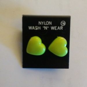 Neon Heart Studs